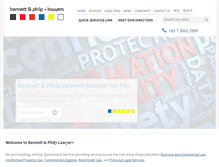 Tablet Screenshot of bennettphilp.com.au